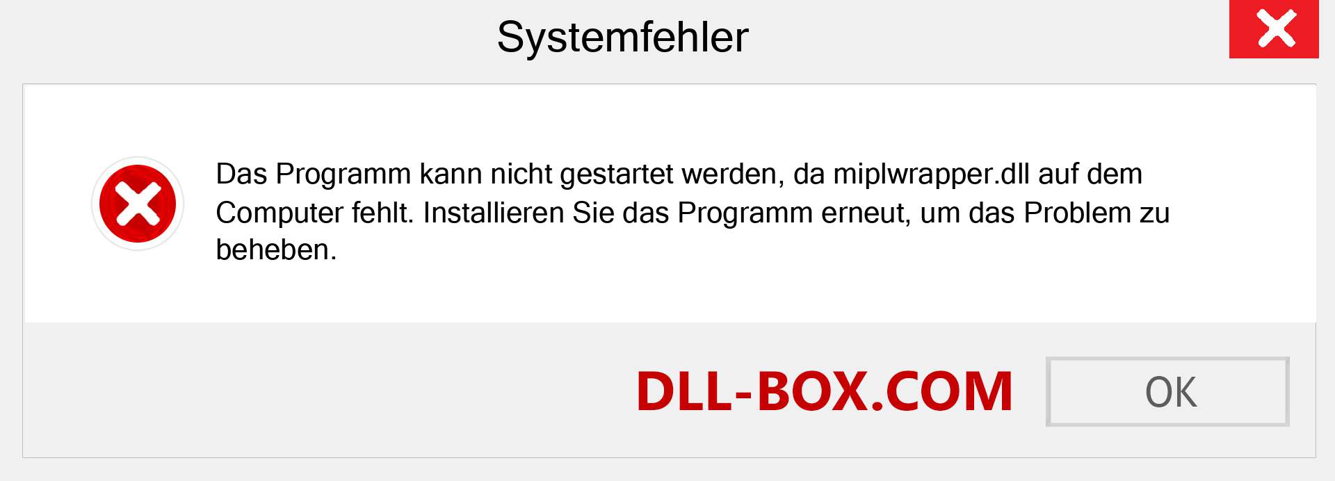 miplwrapper.dll-Datei fehlt?. Download für Windows 7, 8, 10 - Fix miplwrapper dll Missing Error unter Windows, Fotos, Bildern