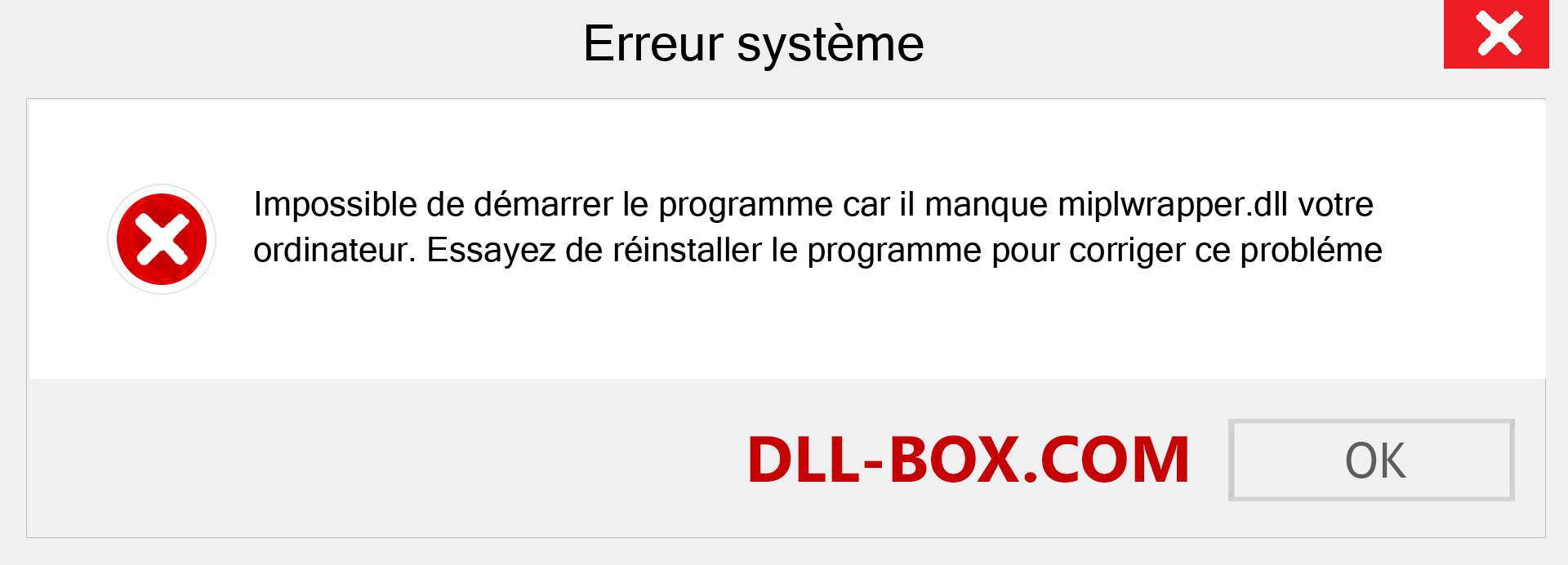 Le fichier miplwrapper.dll est manquant ?. Télécharger pour Windows 7, 8, 10 - Correction de l'erreur manquante miplwrapper dll sur Windows, photos, images